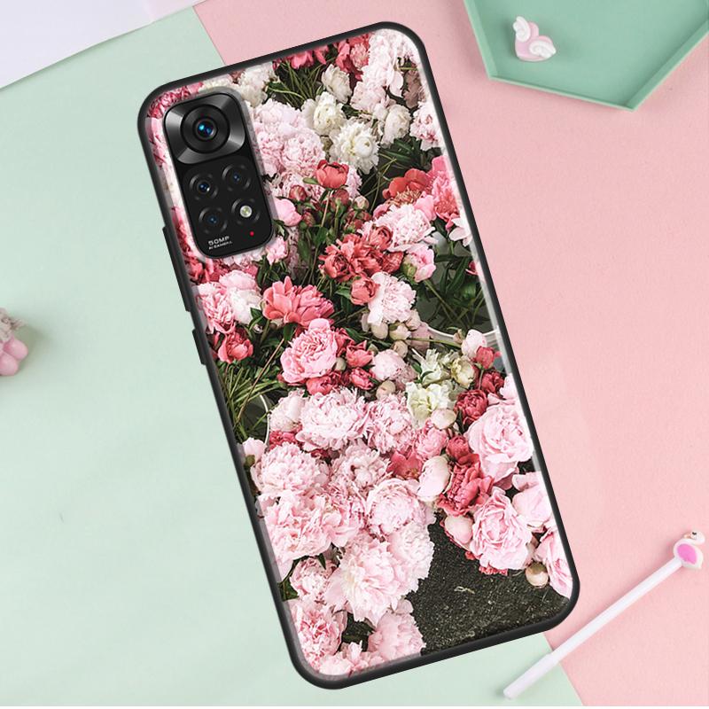 Пионы Красивый цветок для Redmi Note 12 Pro Plus Чехол для Redmi Note 10 8 9 11 Pro 12S 11S 10S 9S 9C 10C 12C Чехол