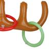 5Pcs/set Blow-Up Inflatable Reindeer Antler Hat 4 Rings Christmas Holiday Game