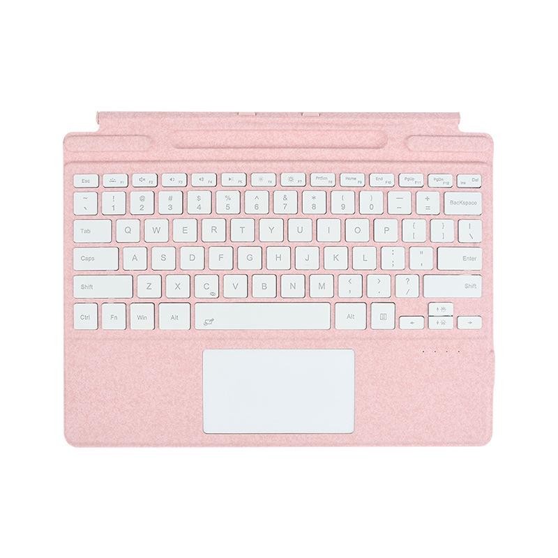 Surface Pro Bluetooth Keyboard Case with Seven-Color Backlit Magnetic Design