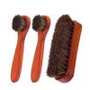 Long Handle Cleaning Oiling Brush Horsehair Shoes Polish Brushes Kit Leather Shoe Boots Care Clean Applicators