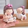 Modern Cute Yoga Little Girl Ornaments Home Table Decor Room Decoration Desk Decor Lovely Accessories Girl Birthday Gifts