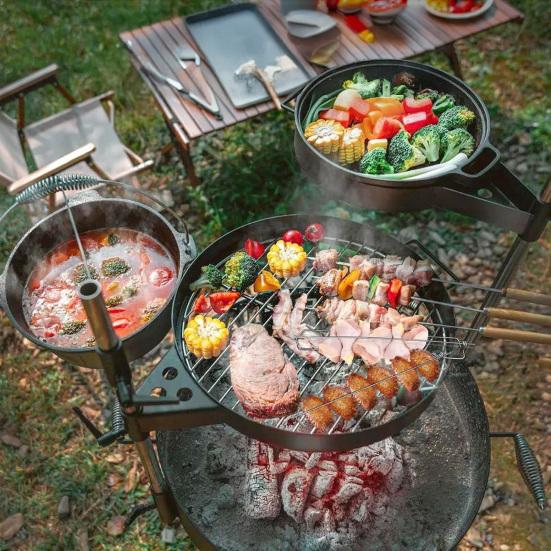 Профессиональный переворотник для мяса на гриле, Шампуры для куриных крылышек, Стальная вилка для барбекю-крылышек, Термостойкая зажимная большая вилка для подачи на барбекю