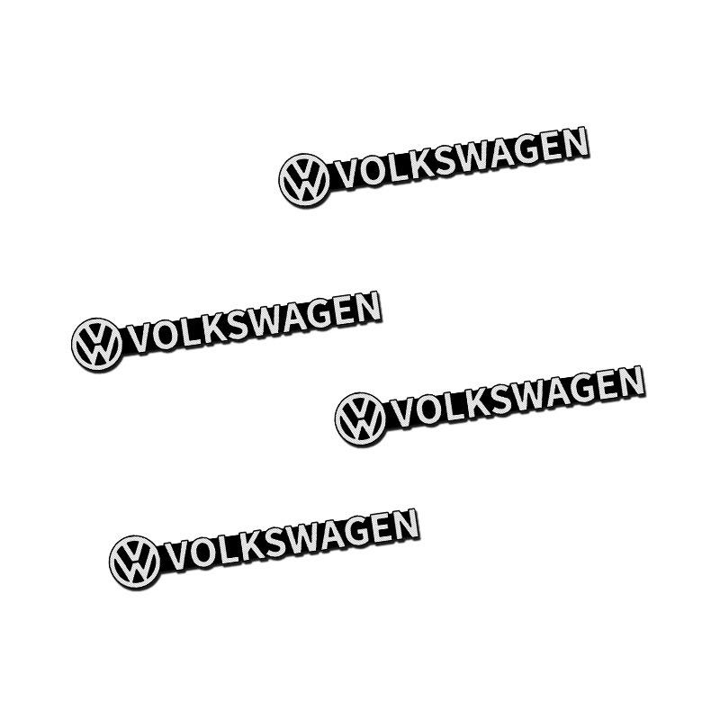 4pcs 3D Car Audio Stereo Speaker Badge Sticker Decal emblem Sticker For VW Volkswagen Golf Polo Passat Touran Bora Jetta Tiguan BDE1