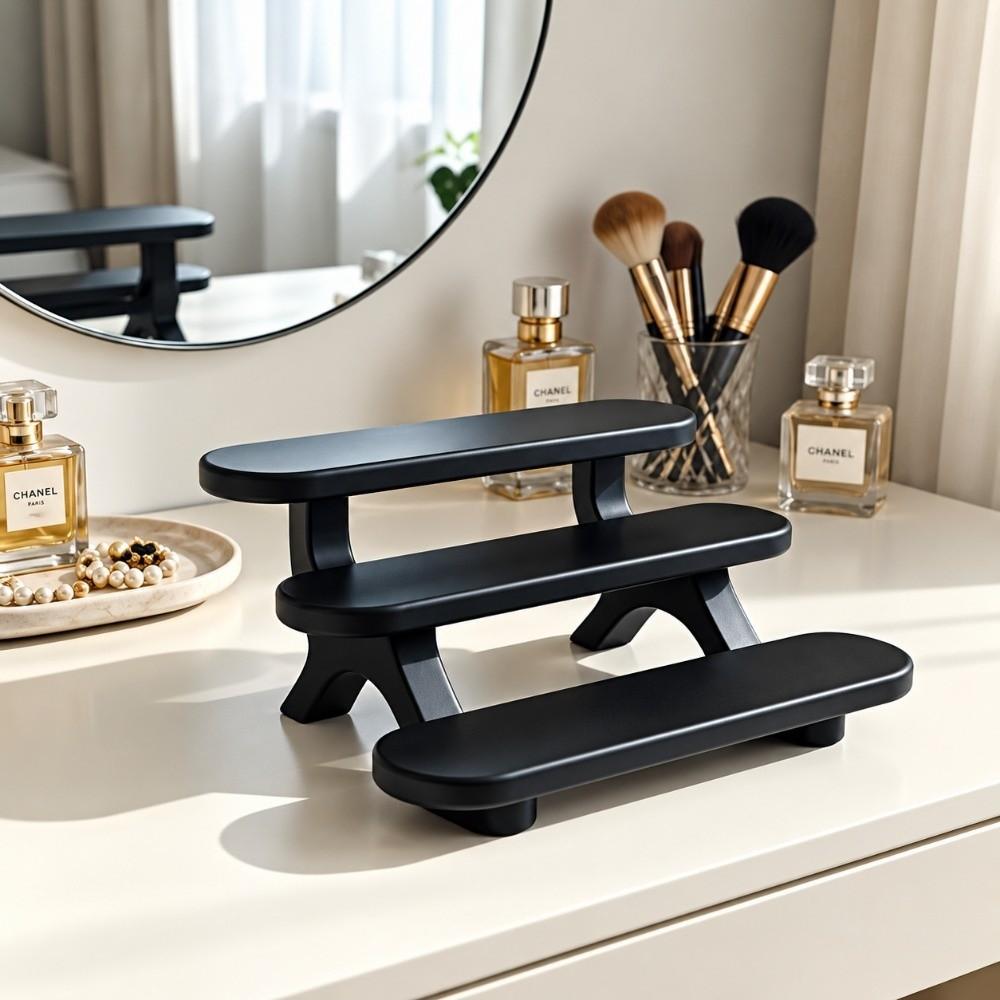 Three-Tier Display Rack Plastic Desktop Stand Versatile Countertop Organizer Bathroom Countertop