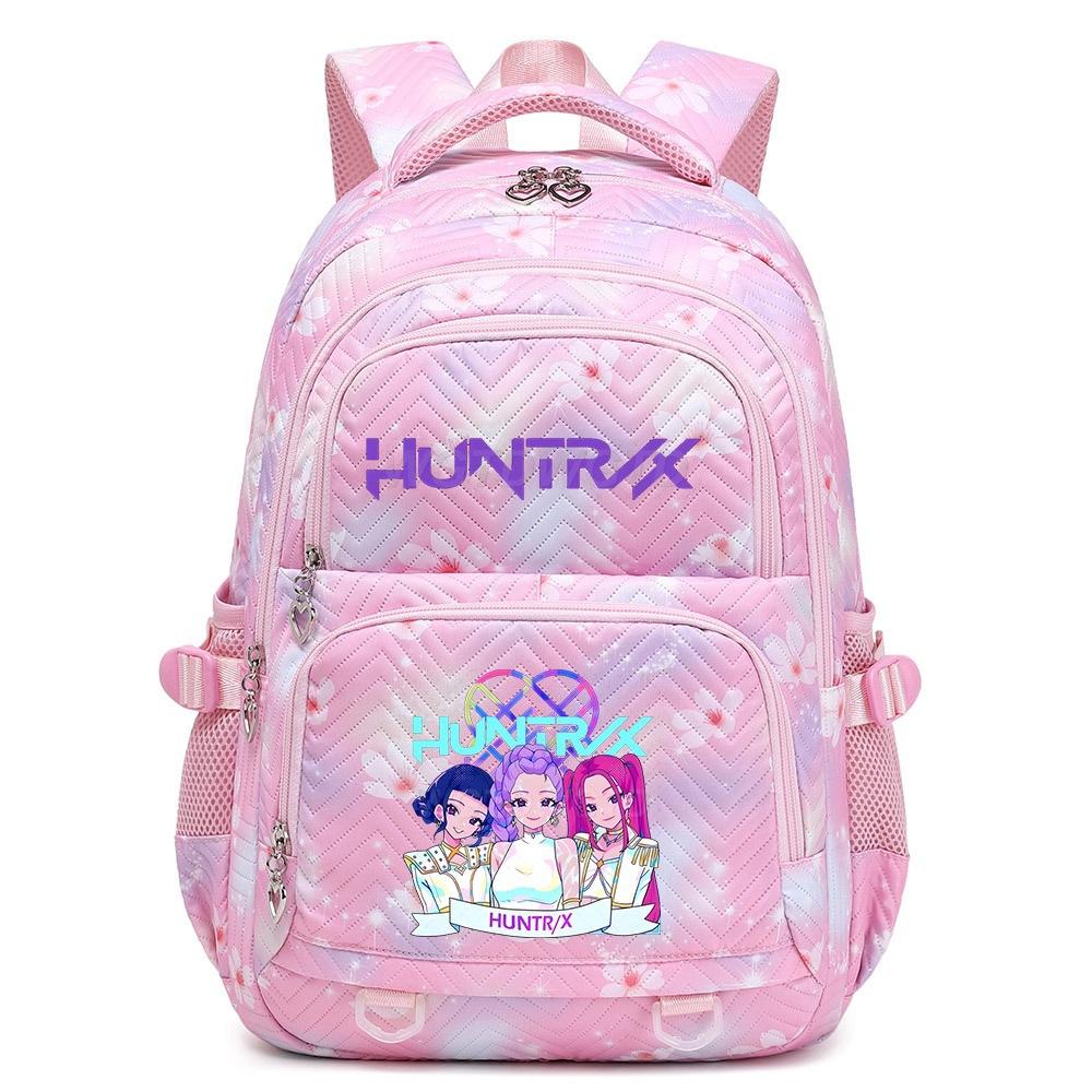 Школьная сумка с принтом K-Pop, аниме, мультфильмы, для старшей школы, большая вместимость, студенческая, для отдыха, трендовая