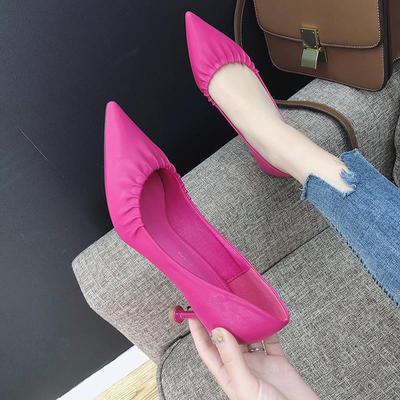 Туфли женские 2024 года, остроносые, летняя женская обувь, туфли-лодочки на высоком каблуке, черные, Stilito, офисные, на каблуке, люксовый бренд, весна 39 E