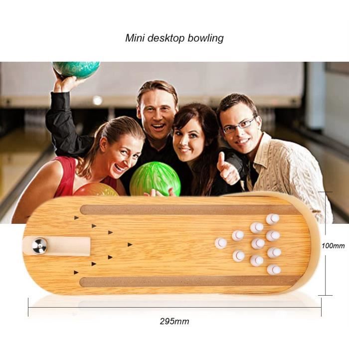 Мини Деревянный Боулинг Настольный Боулинг,Настольный Боулинг Настольная Игра,Офисный Боулинг