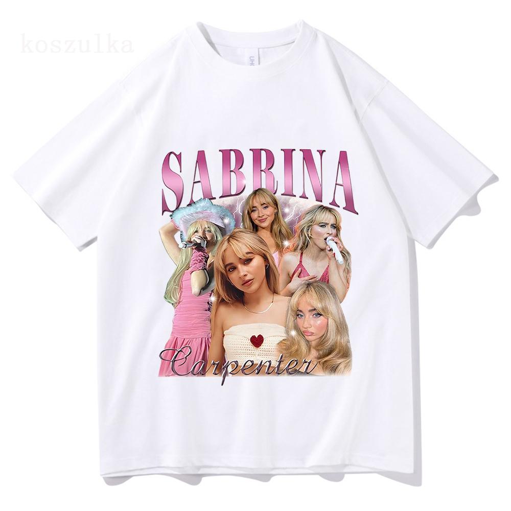 Sabrina Carpenter Short N Sweet Album T Shirt UnisexWomen Clothing Harajuku Vintage Unisex Cotton Graphic T Shirts Kawaii Clothes
