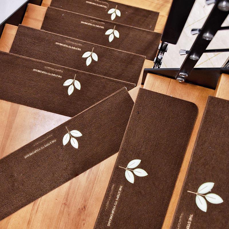 Нескользящие светящиеся коврики для лестниц, пригодные для машинной стирки – самоклеящиеся деревянные коврики для ног без клея