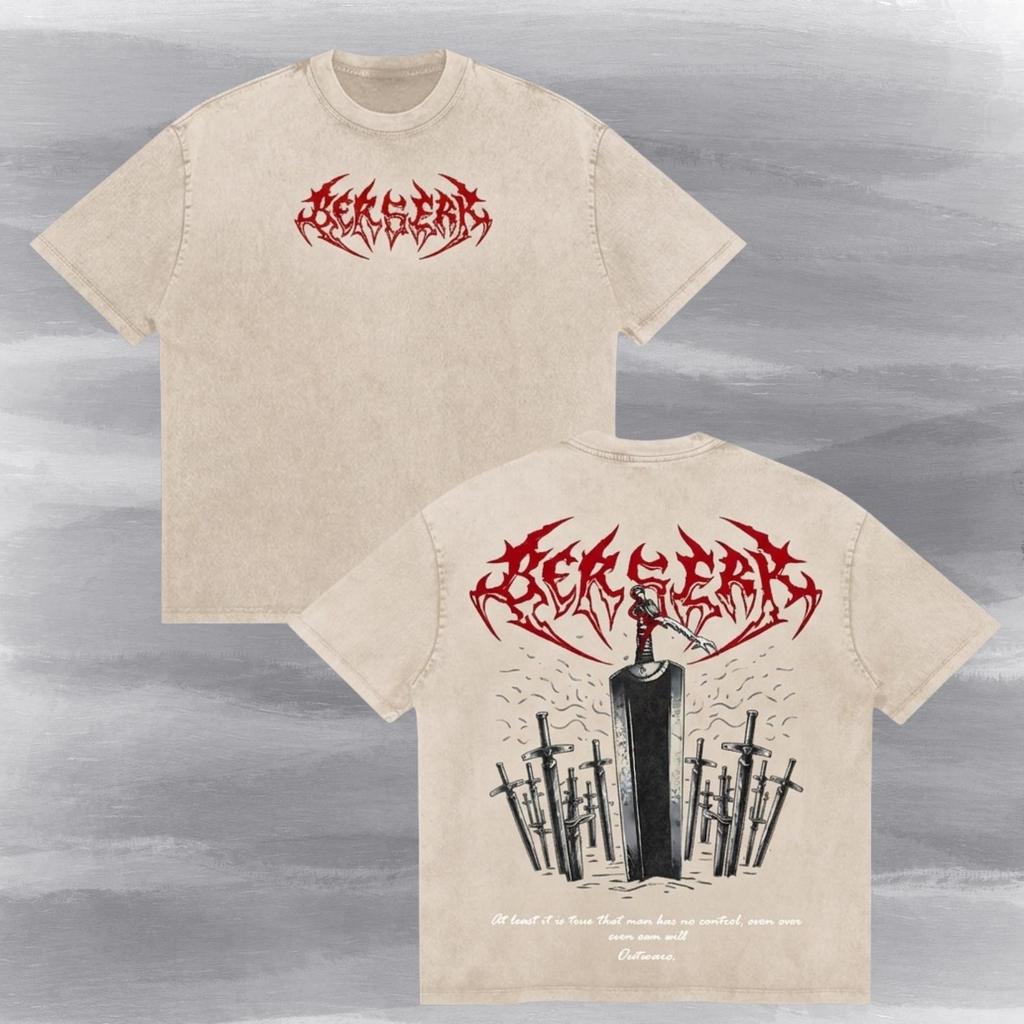 Berserk Metal Logo Heavyweight Streetwear Tee - Guts Dragon Slayer Graphic Shirt and kids shirt, Destiny Quote, Gamer Gift Idea.