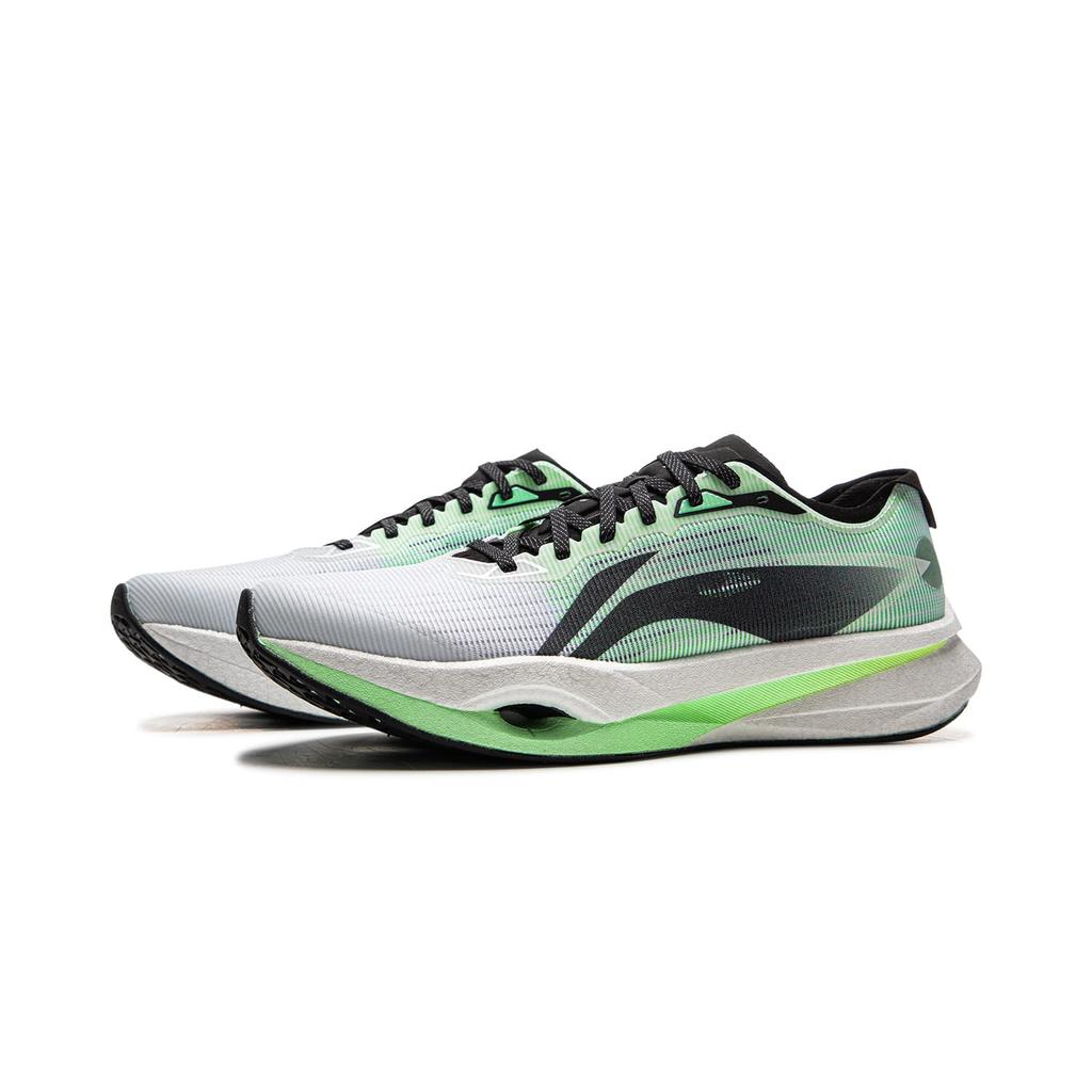 Li Ning Wind Chaser Pro Низкие Марафонские Тренировочные Беговые Кроссовки Унисекс Белый Зеленый ARPV017-1