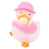 Stress Ball Duck Squeezy Bubbles Reduce Anxiety Soft Stretchy Ball for Children and Adults Pink