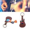 Leather Key Chain Guitar Picks Holder Keychain Guitar Plectrums Bag Picks Pouch Guitar Strap Guitar Picks Carrying Case