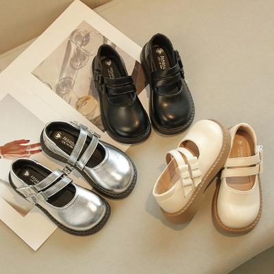 Весенне-осенняя мода новый стиль девочки удобные мягкая подошва кожаные туфли