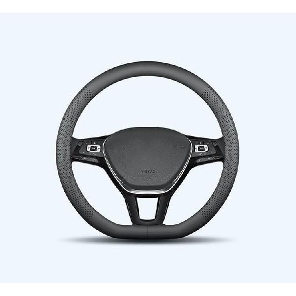 XHRING D-образный чехол на руль автомобиля для Volkswagen VW Atlas Tiguan ID.4 Taos Passat Golf Jetta Beetle Polo GTI CC Touareg SE SEL R-Line S Cross