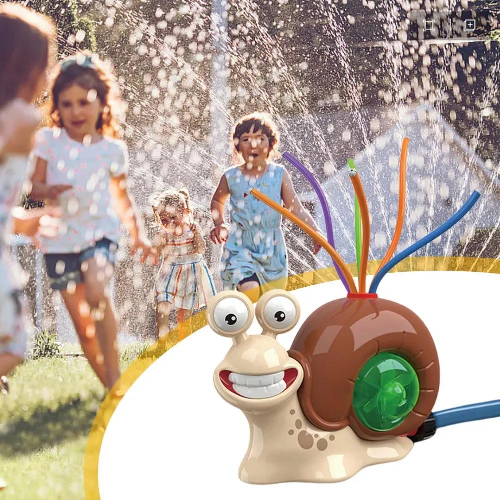 Cartoon Snail Water Sprinkler Summer Garden Lawns Water Toys Spray Water Toys for Boys Girls Summer Backyard Lawn Pool Party Fun
