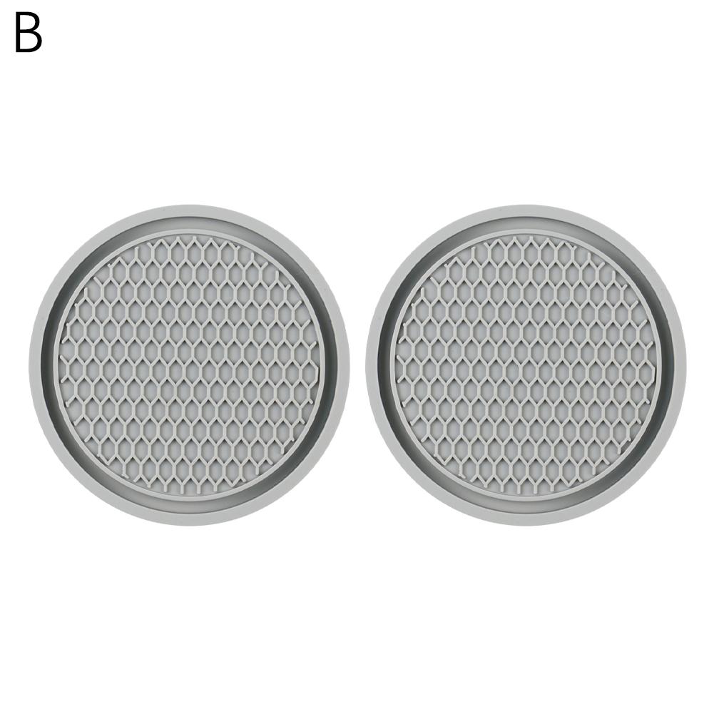 2PCS Car Universal Honeycomb Water Coaster Car Cup Car Embedded Coasters Mat Bottle Accessories Interior In Non-Slip Orname V3Z0