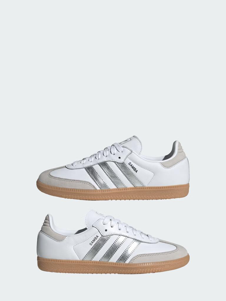 Adidas "Туфли с Т-образной головкой" Samba OG Классические холщовые кроссовки Тренировочные кроссовки для женщин Adidas Узор с клевером JI2725