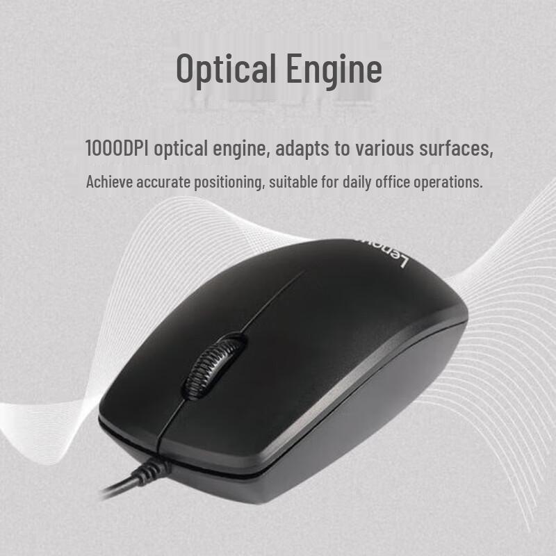 Lenovo MK618 Wired Keyboard and Mouse Set