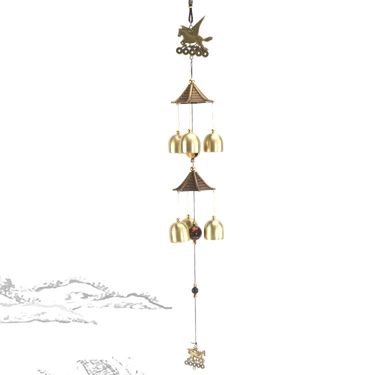 Старинные китайские литые ветряные колокольчики: Подвеска-колокольчик из меди для домашнего декора и подарков