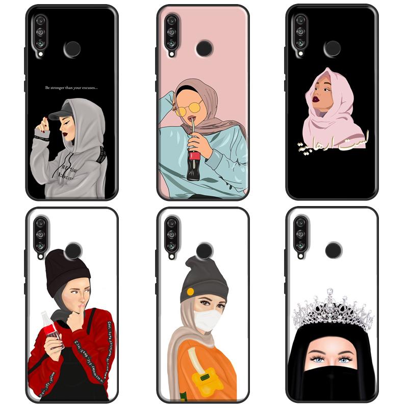 Исламские мусульманские Хиджаби Девочки Для Huawei Nova 12i 11i 8i 12s 9 10 SE Y90 Y60 Y70 Y72 Y61 Y91 P20 P40 P30 Lite P60 Pro Чехол