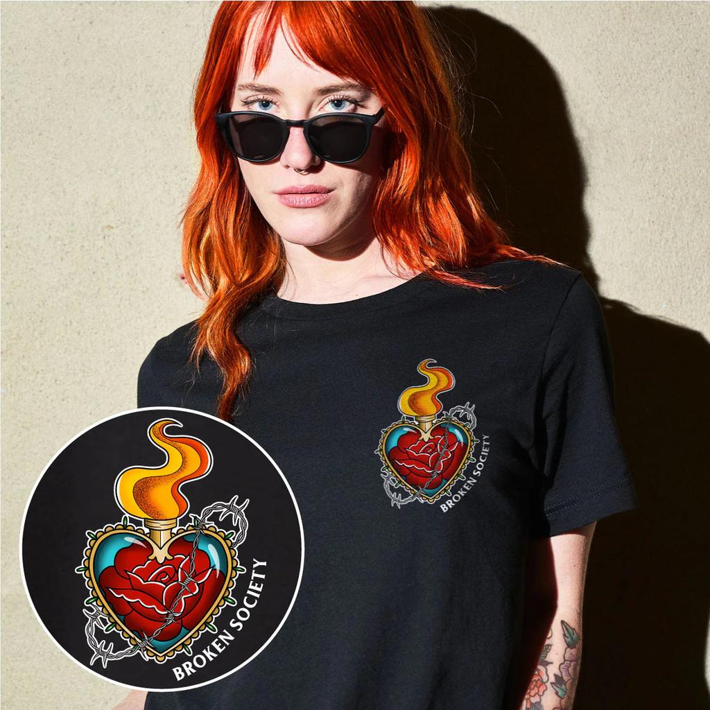 Rough Seas Tattoo Art Retro Style Summer Casual TShirt Unisexs and Womens Luxury Brand
