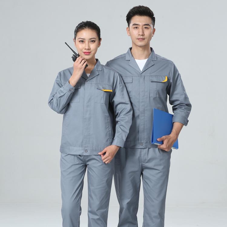 Breathable Cotton Unisex Long Sleeve Work Suit with Safety Vest Anti-shrink Feature