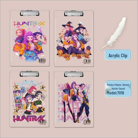 Прозрачная акриловая папка-планшет Sanrio формата А4 - Милая и стильная папка для записей