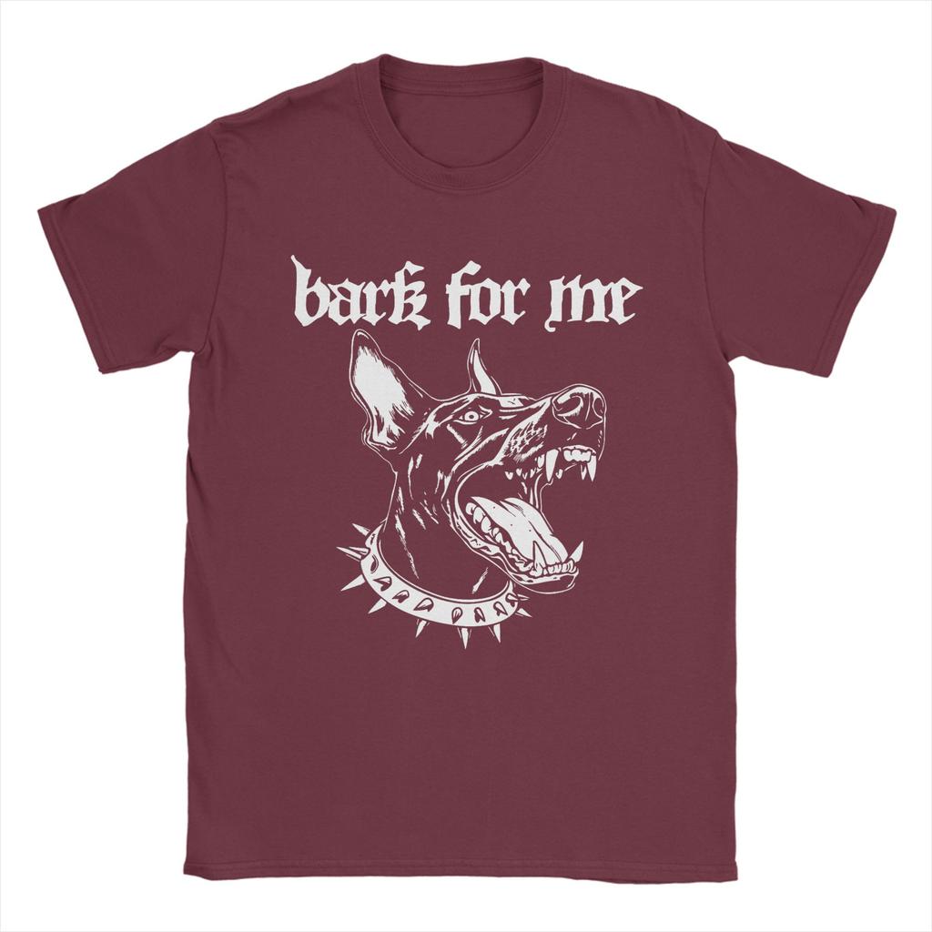 Bark for Me Fierce Doberman Blackletter Aesthetic Dog Lover Mens T Shirts Awesome Tees Short Sleeve Round Collar TShirt Cotton