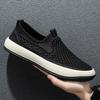 Fashion Lightweight Men Casual Shoes Breathable Slip On Male Casual Sneakers Anti-slip Men's Hollow Out Flats Outdoor Walking Mesh Shoes