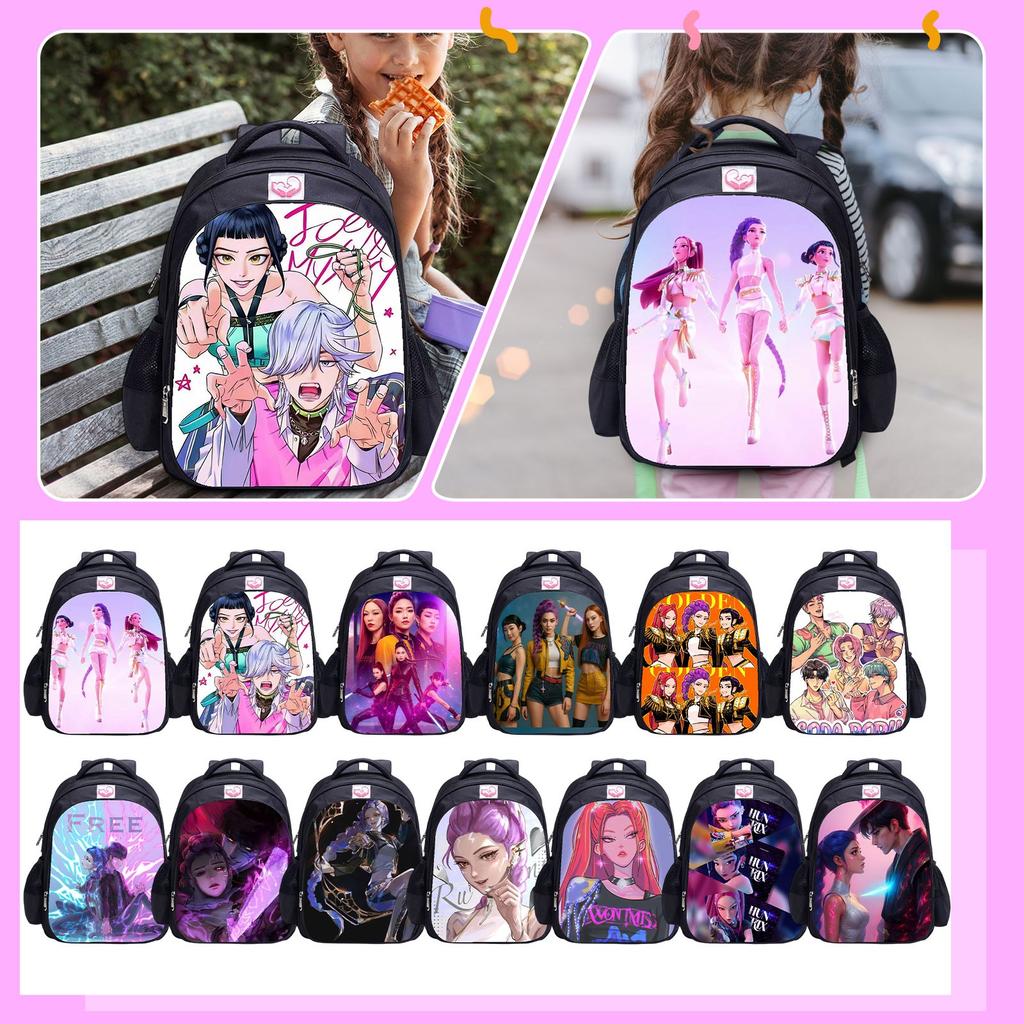 Повседневная сумка через плечо с рисунком из мультфильма для учеников младших классов средней школы, рюкзаки большой вместимости