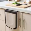 Folding Trash Can For Kitchen And Car Wall Mounted Waste Bin Kitchen Cabinet Door Hanging Trash Bin