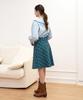 L By L Blue Check A-Line Skirt