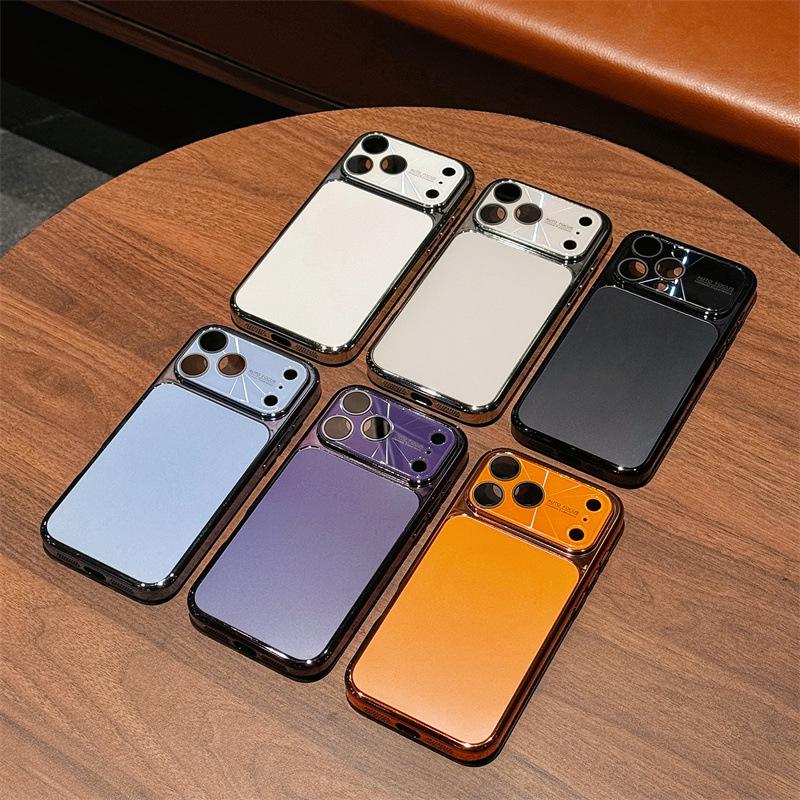Универсальный защитный чехол с гальваническим покрытием для iPhone 17 Pro Max, с полным покрытием и большим окном, совместимый с Apple 16 Pro