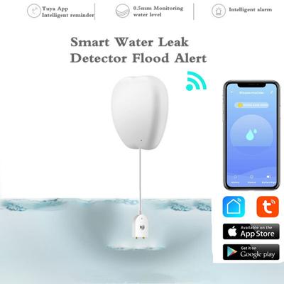 Wi-Fi датчик наводнения Tuya Smart и Smart Life может инициировать действие другого устройства. Детектор утечки воды. Предупреждение о наводнении. Безопасность при переполнении.