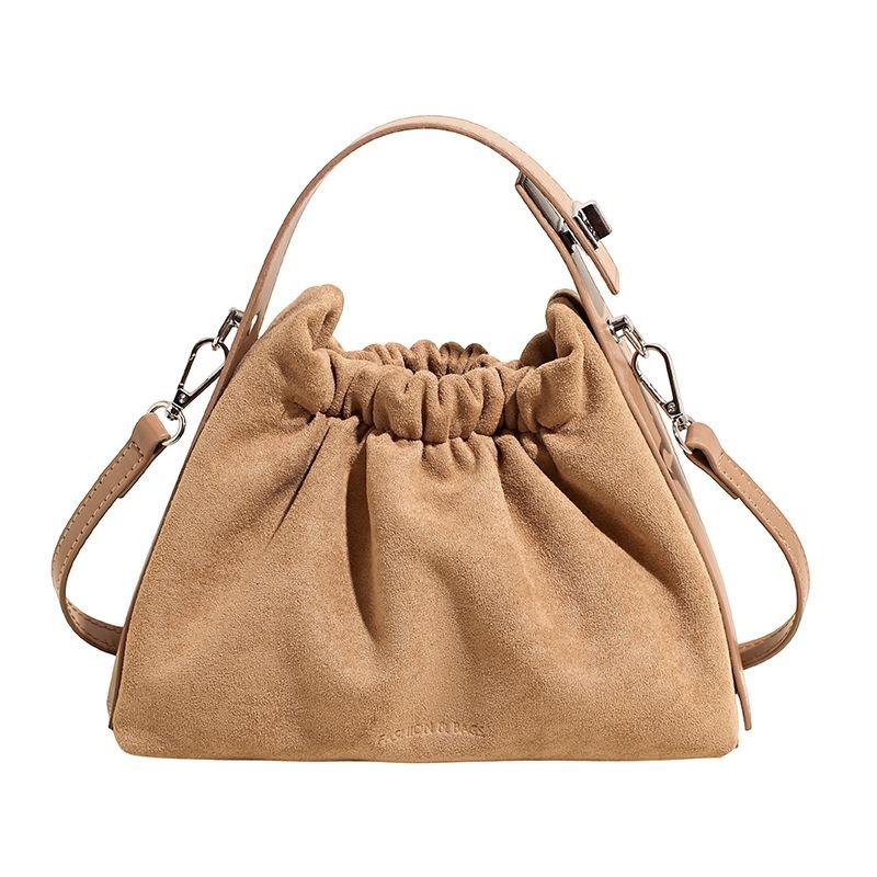 New Fashion Cloud Bag Trendy Shoulder Messenger Bag Niche Design Pleated Handbag