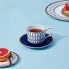 Wedgwood Golden Age Midnight Blue Cup and Saucer Set