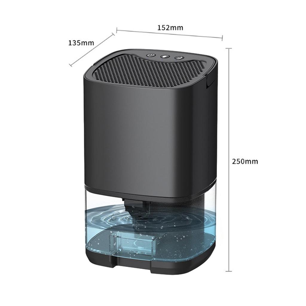 Electric Dehumidifier Compact Quiet Auto Off Moisture Absorbers Portable Dehumidifier for Wardrobe Home Bathroom Office