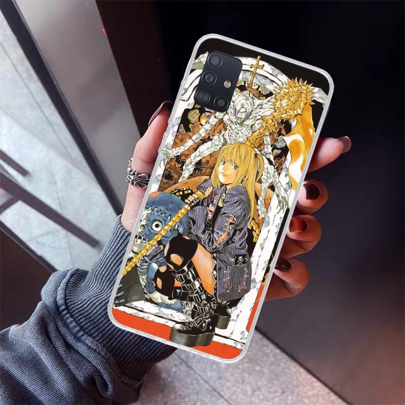 N-Note D-Death MisaMisa Phone Case For Samsung Galaxy A52 A51 A50S A32 A22 A12 A02S A72 A71 A31 A70 A30S Note 20 Ultra 10 Plus S