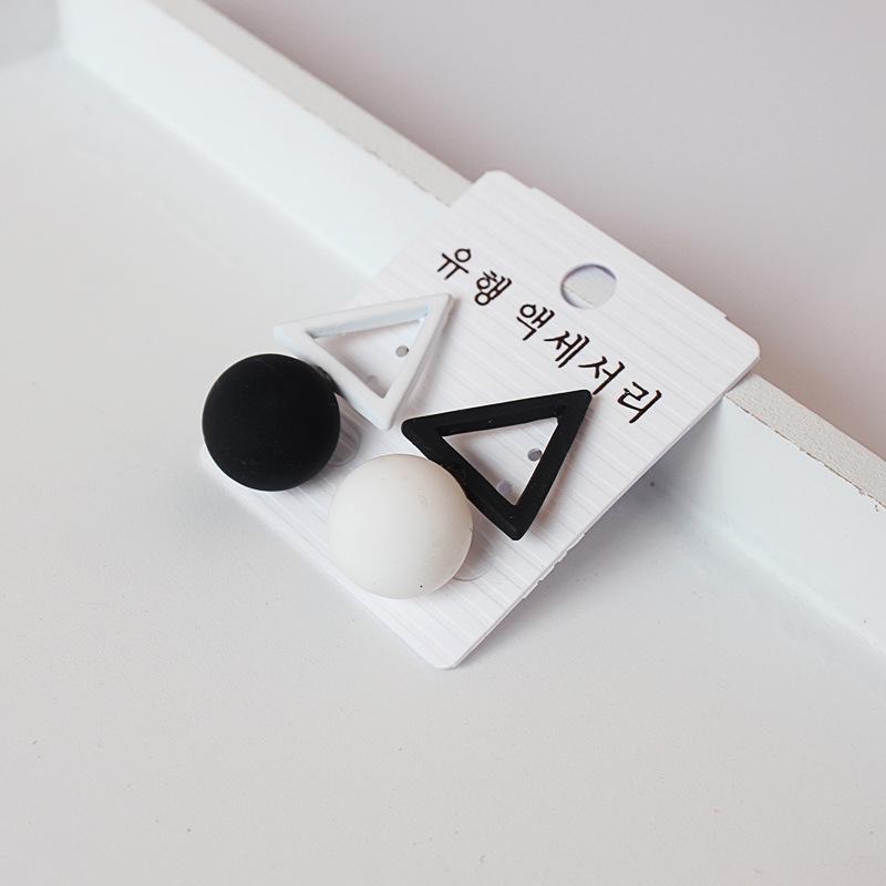 Серьги с геометрическими фигурами