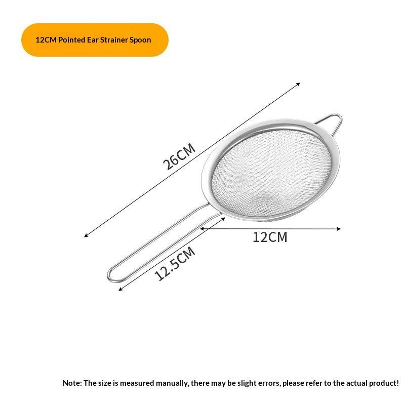 Stainless Steel Fine Mesh Food Strainer Rust Proof for Sifting Flour Straining Juice Pasta Vegetables Home Kitchen Baking Tools