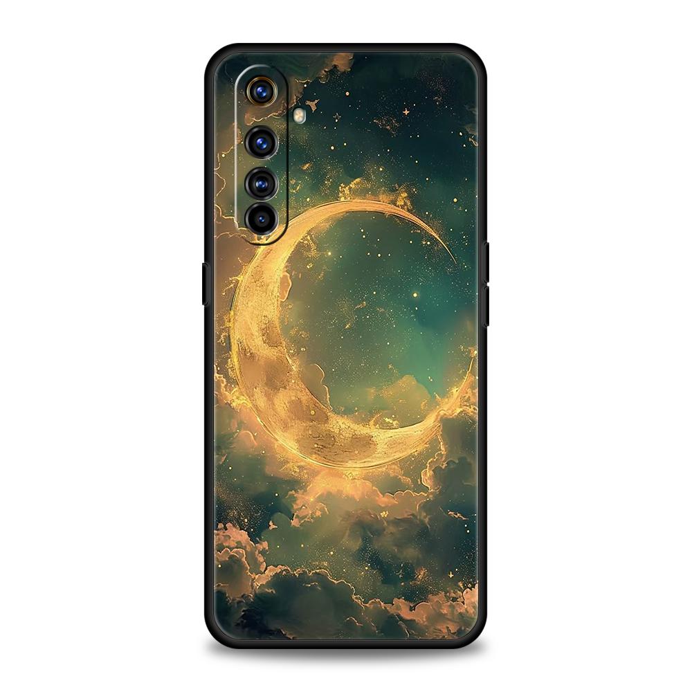 Луна на ветке для чехла телефона Realme GT Neo 2 3 3T 5 Для Realme 12 11 5G 10 9 8 5G 7 6 GT5 GT3 GT2 Pro Plus C25 C35