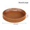 1шт круглая прямоугольная форма корзина из ротанга ручной работы пластиковая корзина из ротанговых ниток