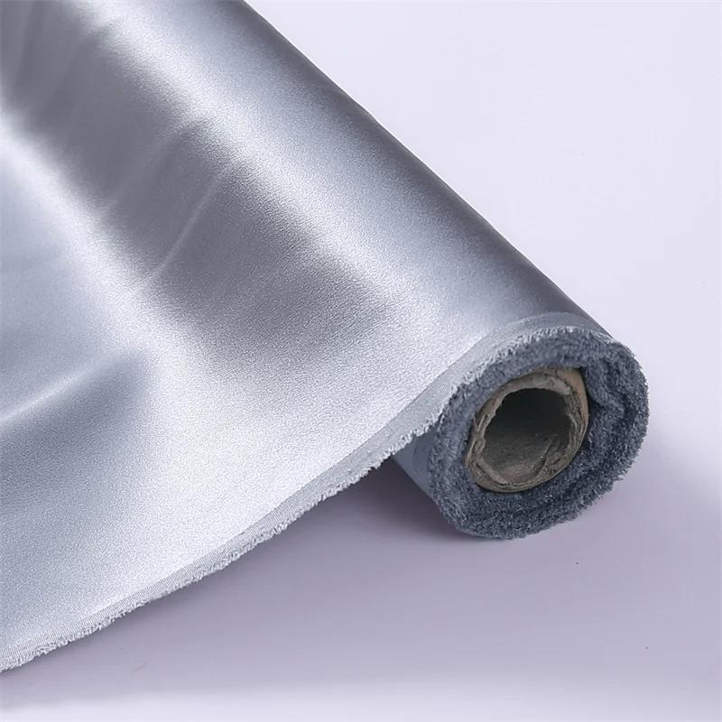 22 Момме 100% чистый шелк тутового шелкопряда ткани шармез текстильная вышивка одежда простая атласная шелковая ткань 100x114 см