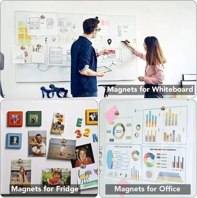 Mini Metal Strong Neodymium Magnetic Pushpins Storage Hook Home Kitchen Fridge Whiteboard Sucker Thumbtack Wall Hanger Wholesale