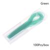 100Pcs Dental Floss Threader Dental Traction Line Oral For Crown Brace Bridge Implant Hoop Threading Braces Steel Traction