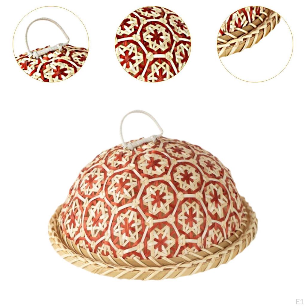 1 комплект, крышка для еды, бамбуковая корзина, портативный практичный кухонный гаджет, сервировочное блюдо для ресторана