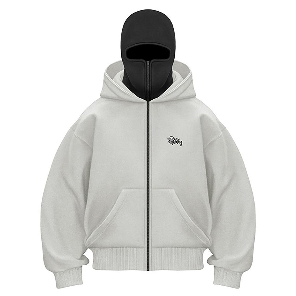 Короткая куртка с капюшоном и капюшоном для мужчин и женщин, спортивная куртка с двойной шапкой для активного отдыха