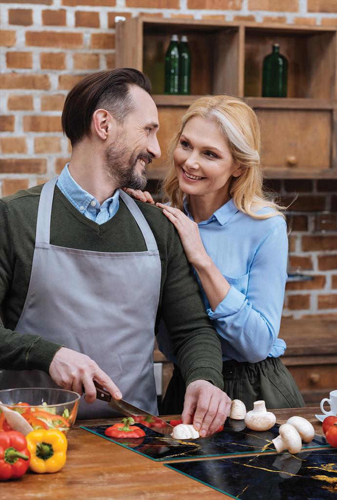 SZKLANA PŁYTA OCHRONNA NA KUCHENKĘ 90x52 MARMUR