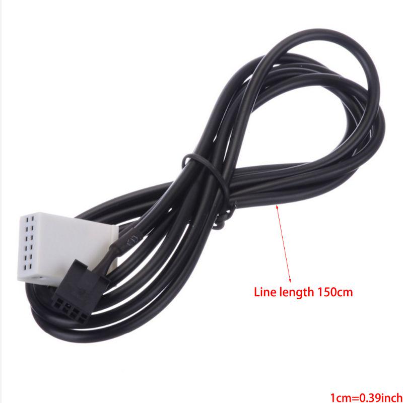 Автомобильный разъем AUX USB, стереокабель, жгут кабелей, AUX IN, совместимый с E60 E61 E63 E64 E87 E90 E70 F25